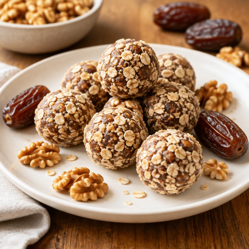 Bolitas de energía de dátil y nueces
