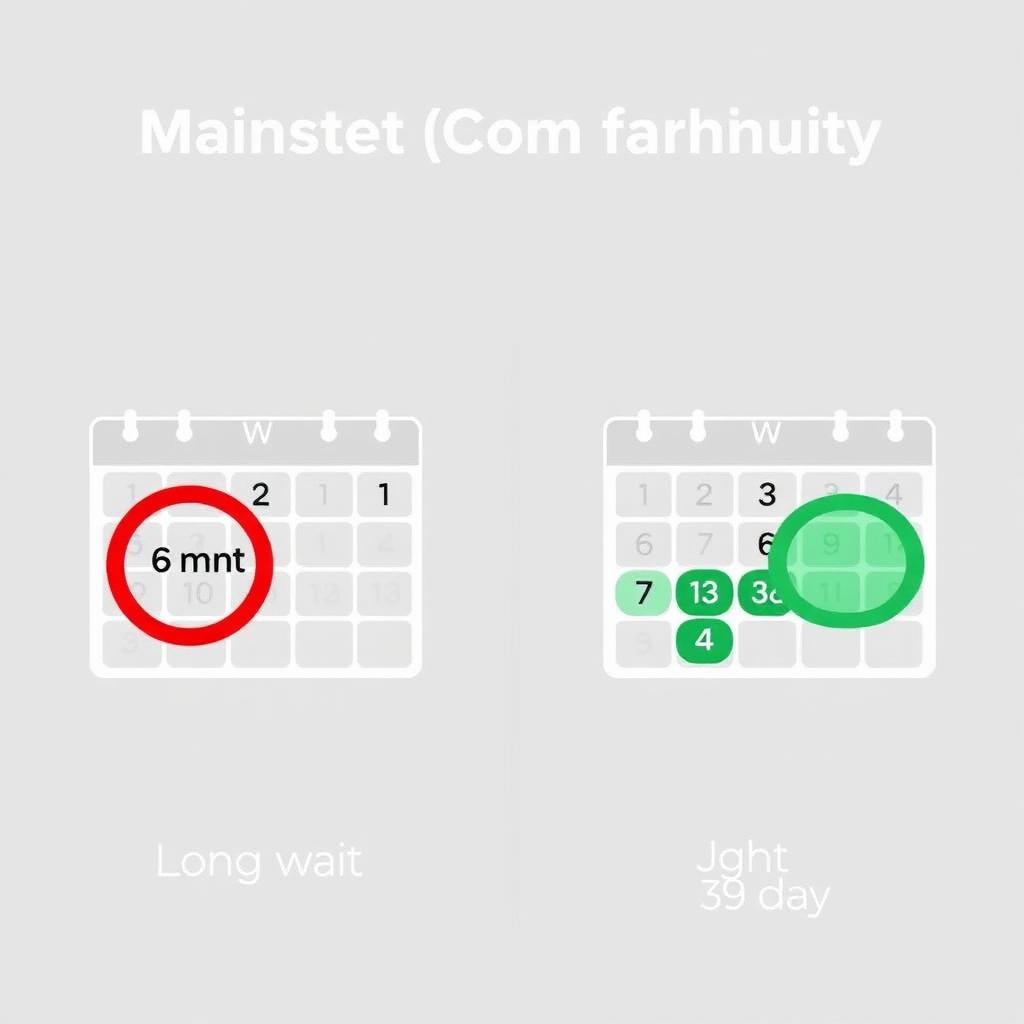 Comparación: 6 meses de espera vs. 3 días